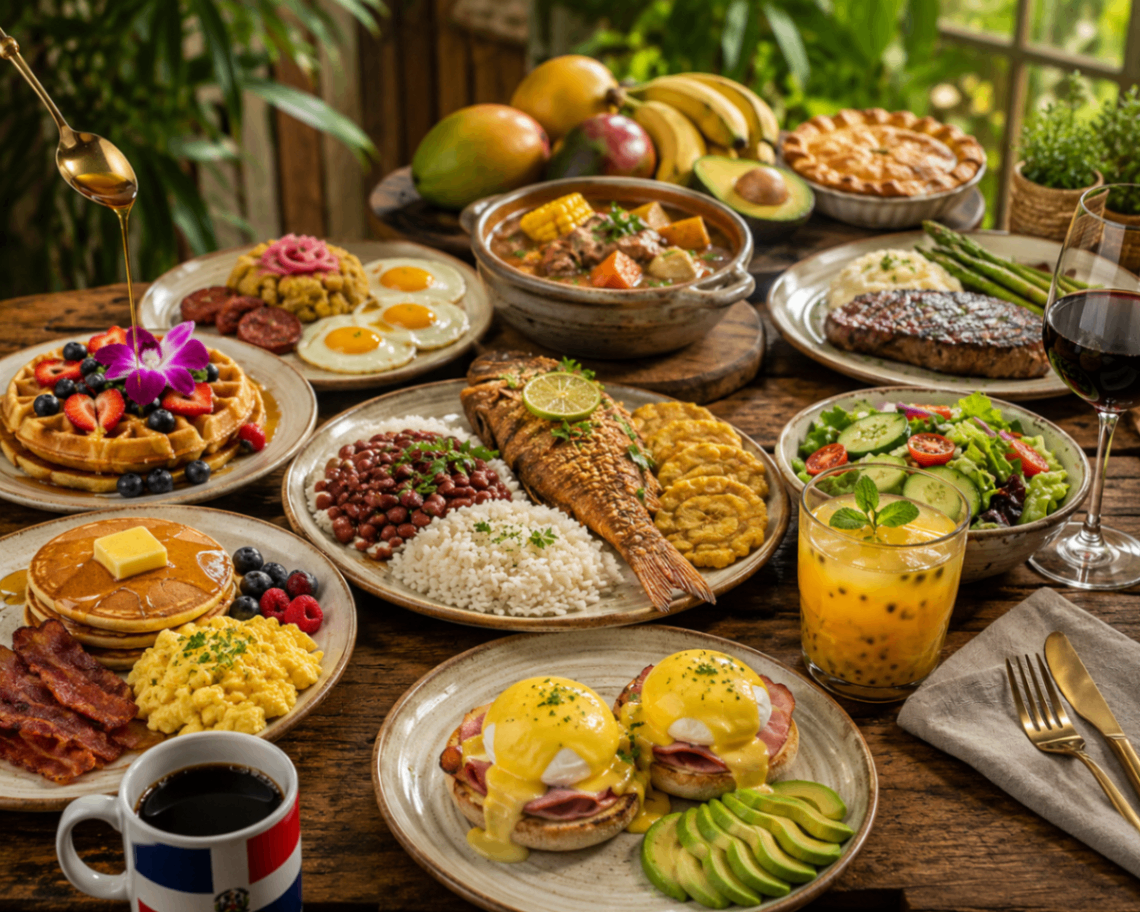 Dominican Republic private chef feast spread